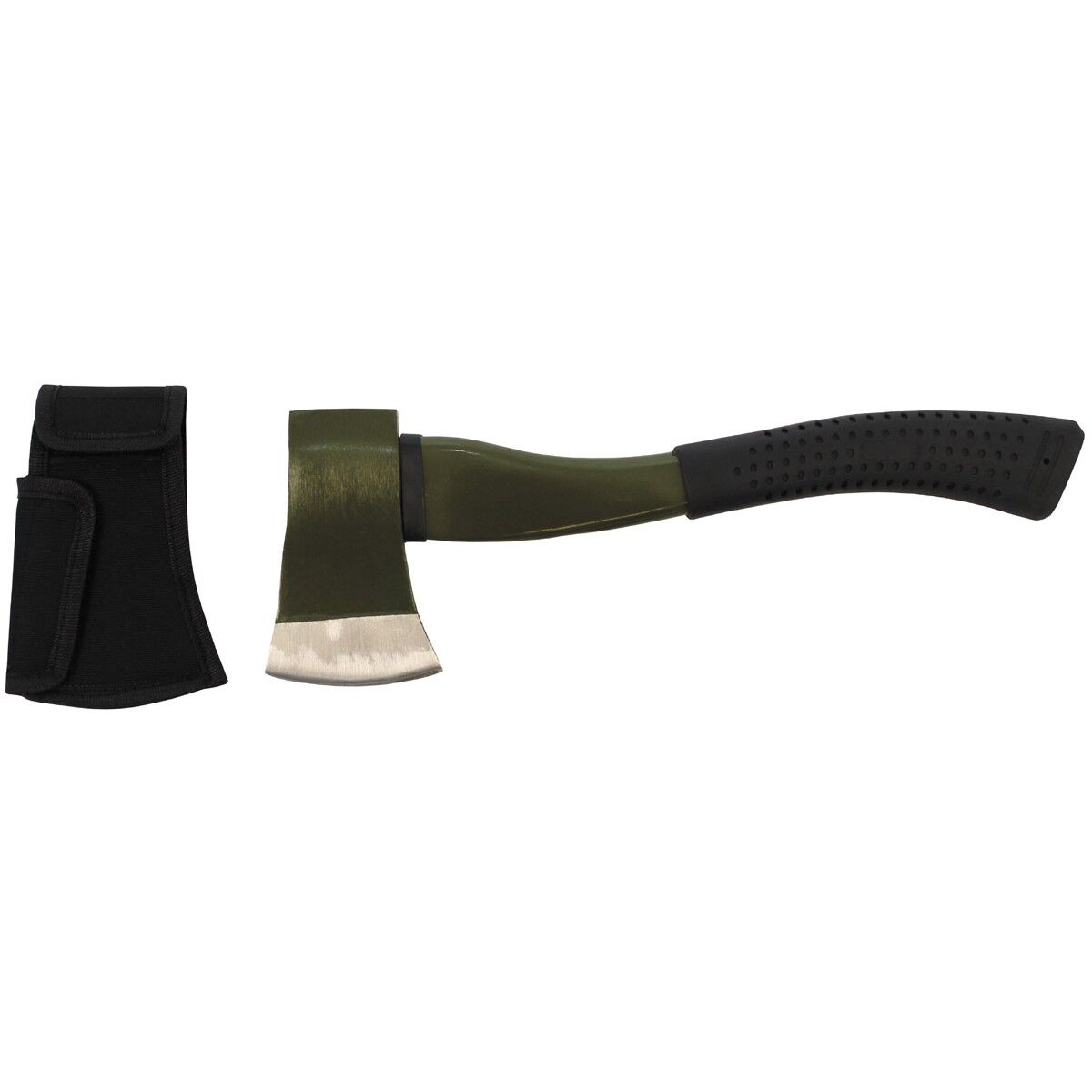 Axt Deluxe, mittel, Fiberglasstiel, oliv
