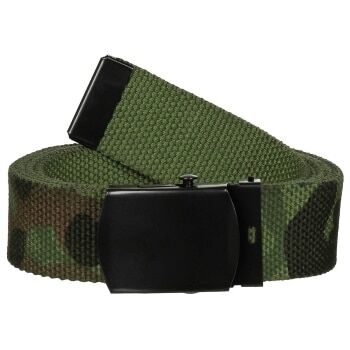 Gürtel mit Metallschloss 3cm flecktarn