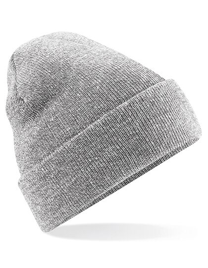 Haube Feinstrick heather grey