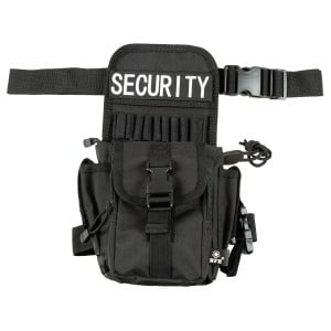 Security Hüft und Oberschenkeltasche, schwarz