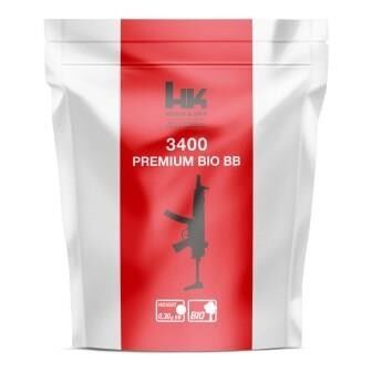 AS Kugeln H&K BIO BB 3400er Flasche 0.30g weiss