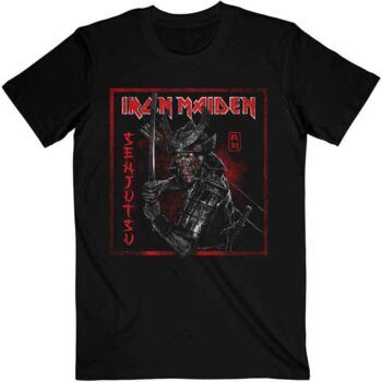 Iron Maiden Senjutsu Cover Distressed Red schwarz